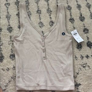 NWT Abercrombie Henley tank top